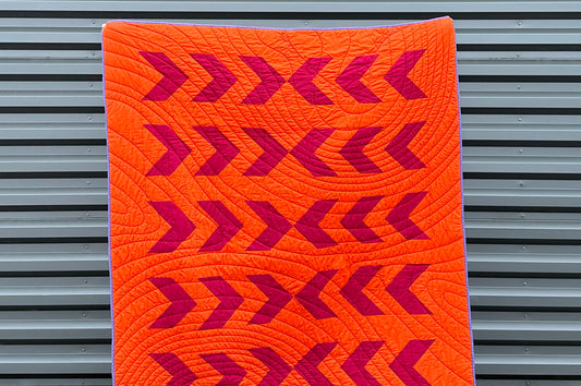 Midnight on the 707: All About the Custom Wind Map Quilting