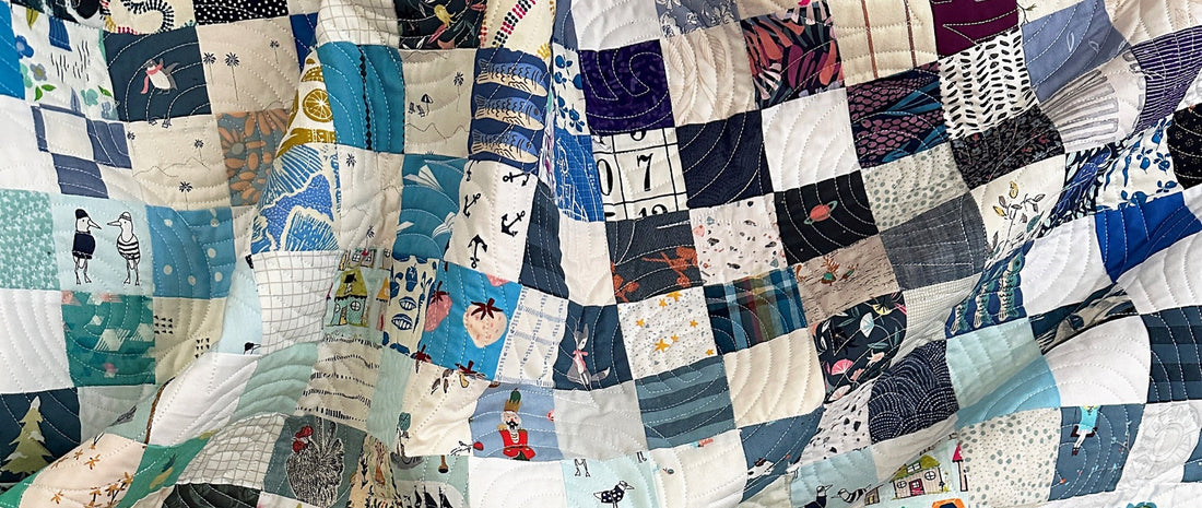 Due Pinoli I Spy quilt with free pattern