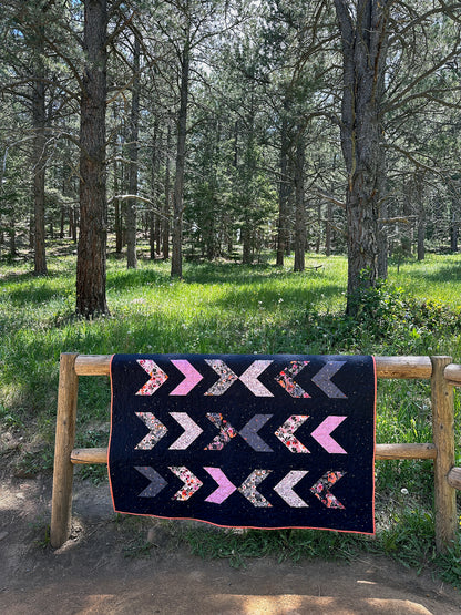 Midnight on the 707 Quilt Pattern (PDF Download)
