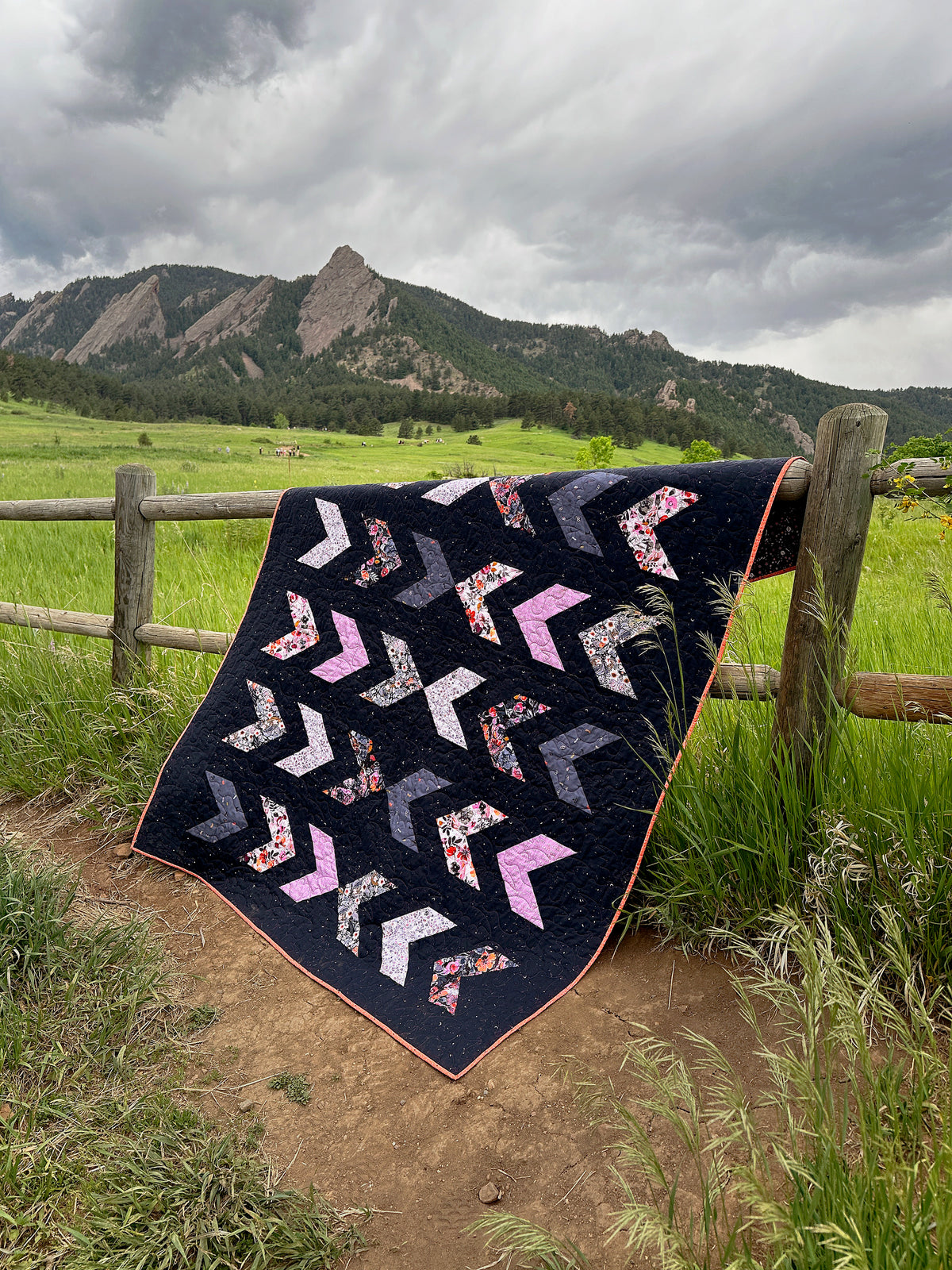 Midnight on the 707 Quilt Pattern (PDF Download)